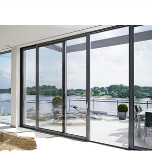 Porte coulissante en aluminium à double vitrage, prix usine GS, sur mesure (taille et couleur), pour la construction hôtelière - Product Image 6