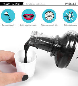 Bain de <span class=keywords><strong>bouche</strong></span> antibactérien pour usage domestique ou en voyage, améliore l'émail, blanchit les dents, saveur charbon, sans alcool, pour protéger les dents - Product Image 6