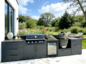 เตาย่างบาร์บีคิวแบบใช้แก๊สสแตนเลส5หัวเตาสำหรับใช้ในครัวกลางแจ้ง - Product Image 1