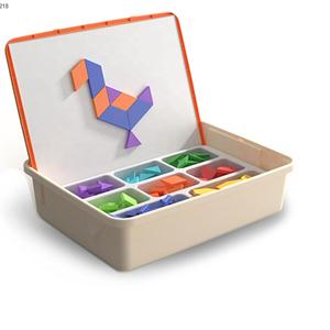 Tangram magnetico 210 pz gioco da tavolo logica Puzzle geometrico giocattolo educativo Tangram Puzzle - Product Image 1
