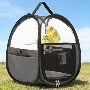 Mochila Transpirable para Pájaros con Percha para Loros, Animales Pequeños, Viajes en Interiores y Exteriores, Mochila Transportadora para Mascotas - Product Image 4