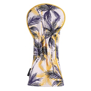 Vente en gros de couvre-chef de club de <span class=keywords><strong>golf</strong></span> en cuir synthétique PU de style hawaïen avec impression de paume conducteur Fariway Wood <span class=keywords><strong>Hybrid</strong></span> Rescue Headcover Set - Product Image 2