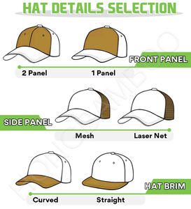 หมวกแก๊ปทรงทรัคเกอร์แบบ 5 ชิ้นส่วน ปักโลโก้ 3 มิติ ผลิตโดยผู้ผลิตหมวกแก๊ปแบบมีโครงสร้างสำหรับคุณพ่อ ขายส่ง - Product Image 3