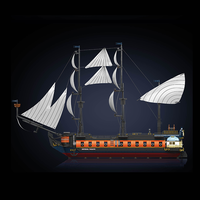 MOULD KING-Blocs de construction modèle de destructeur d'étoiles impérial 13192 briques bateau pirate, jouet bateau, ensemble de blocs de construction