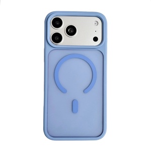 เคสโทรศัพท์แม่เหล็กแบบด้านโปร่งแสงสำหรับ iPhone 17 12 13 Pro Max 14 15 16 Plus รองรับการชาร์จไร้สาย ป้องกันการกระแทก ขายส่ง - Product Image 1