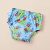 Couches de bain pour bébé en coton doux et respirant, imprimées de dessins animés, avec poche de récupération, imperméables, anti-fuites et à surface sèche