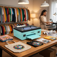 Nouvelle imprimante DTF entièrement automatique A3 pour l'impression de t-shirts, machine numérique 30 cm avec encre DTF
