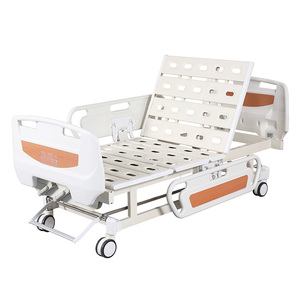 Lits d'infirmiers hospitaliers ICU réglables de haute qualité Lits d'hôpital manuels à 2 fonctions - Product Image 4