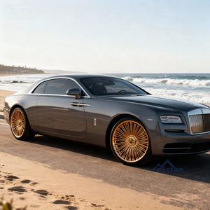 Nuevas Llantas de Aleación Dorada con Radios de 20 22 24 26 Pulgadas, 100 120 5x120 5x127 5x139.7, Cromadas, Profundas - Product Image 2