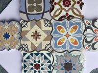 Qualité mélange couleur magnifique design pierre naturelle carrelage mosaïque irrégulière mosaïque pavés