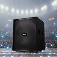 Nuoxun S18 + 18 pouces Ultra-bas professionnel extérieur Subwoofer KTV divertissement système de son 750W/1800W puissance de crête boîtier en bois
