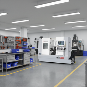 <span class=keywords><strong>Tour</strong></span> <span class=keywords><strong>à</strong></span> <span class=keywords><strong>Commande</strong></span> <span class=keywords><strong>Numérique</strong></span> KUNPENG TCK600S <span class=keywords><strong>à</strong></span> Banc Incliné, 2 Axes, Déplacement X/550mm Z, Haute Précision 0,005mm, Haute Rigidité - Product Image 3