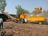 Broyeur à bois horizontal à tambour, très demandé, pour clous, palettes en bois, branches d'arbres, bois frais et sec, et bûches