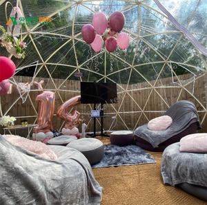 Tentes dôme de Camping en plein air transparentes 8-10 personnes géodésique PVC en plastique transparent jardin <span class=keywords><strong>bulle</strong></span> Igloo fête dôme tentes pour événements - Product Image 3