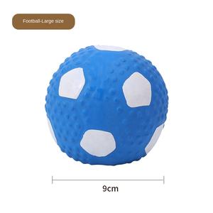 Jouet interactif pour animaux de compagnie en latex, ballon de football qui couine, ballon de volley-ball, adapté aux chiens et aux chats, jouets à mâcher - Product Image 4