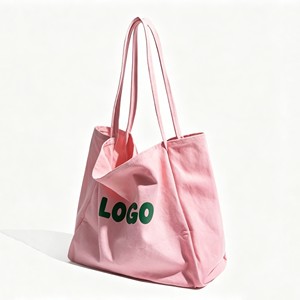 Custom Logo <b>Canvas</b> <b>Tote</b> Large Capacity for Women, Personalized Cotton Shoulder Reusable Everyday Shopping Bag - Product Image 1