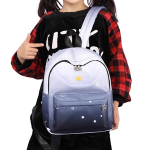 <span class=keywords><strong>Sac</strong></span> à dos <span class=keywords><strong>Princesse</strong></span> Couronne Dégradé Personnalisable avec Logo, Imperméable, pour Filles, Enfants, Mignon, pour l'école, les voyages, les livres, pour Étudiants et Enfants - Product Image 2