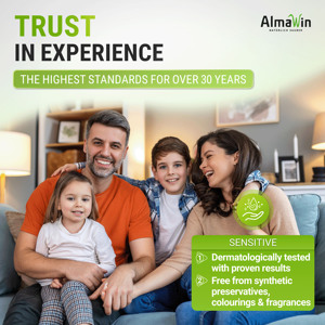 Nước giặt quần áo AlmaWin dạng lỏng, màu sắc tươi sáng, 1.5L - 20 lần giặt, hương hoa Linden, làm sạch rạng rỡ, nước giặt trẻ em - Product Image 6