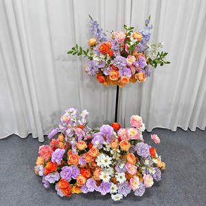 Arche florale en soie réaliste et éclatante, imperméable, écologique, couleur personnalisable, décorations de toile de fond de mariage en extérieur - Product Image 3