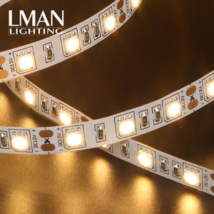 Lampu dekoratif rumah komersial lampu Strip <span class=keywords><strong>LED</strong></span> SMD5050 60 LEDs/m DC 12V/24V 10W 10m pencahayaan <span class=keywords><strong>LED</strong></span> putih hangat fleksibel - Product Image 2