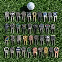 Kit de nettoyage magnétique personnalisé avec logo, brosse, outil de réparation de divots, marqueur de balle de golf et outil de réparation de divots – Fabricant OEM