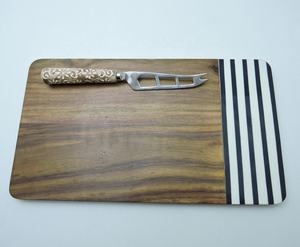 La mejor tabla de cortar de resina de madera de Acacia Natural ambiental, bloques de carnicero, diseño de tendencia única, cubiertos, bloques de cortar de Bambú - Product Image 2