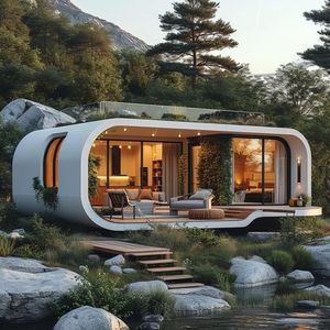 Zent Luxueux Préfabriqué En Forme De Pod Mobile Apple Cabin Alliage Shell Mobile Grand Espace Capsule Maison - Product Image 1