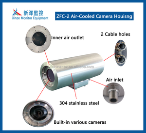 שכבה כפולה-נירוסטה <span class=keywords><strong>cctv</strong></span> דיור עם אוויר ומים וקירור פונקציה עבור התנגדות טמפרטורה גבוהה 0-200 ℃ - Product Image 2