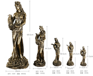 Escultura humana de alta calidad al mejor precio, escultura de Hotel para el hogar, estatua de escultura de diosa griega de la riqueza personalizada - Product Image 6