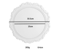 Grand dessous-de-plat rond en silicone épais, imperméable et résistant à la chaleur, style coréen, pour salle à manger