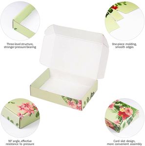 Custom Flower Shipping <b>Boxes</b> Floral <b>Gift</b> <b>Boxes</b> <b>Small</b> Corrugated Cardboard Mailer Shipper Box for Cosmetics and Clothing - Product Image 5