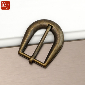 Hebilla de cinturón Chengyu, hebilla de bronce estilo vintage para cinturones y bolsos - Product Image 1