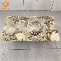 Table basse de luxe meubles pour salon table ronde en marbre table basse en marbre noir or