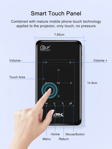 Portatile DLP P09 5G Dual WiFi Touch Panel Smart proiettore Amlogic T972 Android 9 1 + 8GB 2 + 32GB DLP 4K Mini proiettore ricaricabile - Product Image 3