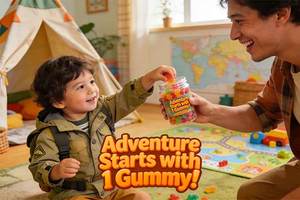 Gummies vitaminées sans sucre pour enfants, OEM/ODM, pour le développement du cerveau et l'immunité, saveur fraise, formule personnalisable, adolescents et adultes - Product Image 3