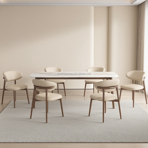 Tùy Chỉnh Sáng Tạo Phục Vụ Nhà Hàng Ghế Gỗ Rắn Chân & Giả Da Ghế Sofa Phong Cách Ghế Cho Ăn Uống - Product Image 2