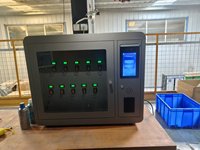 Casier mural intelligent à 30 compartiments pour clés, avec lecteur de carte, verrouillage par empreinte digitale et RFID, couleur personnalisable