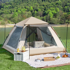 Carpa Familiar Oxford de Despliegue Rápido, Una Habitación, Cuatro Estaciones, Doble Capa, Impermeable 3000mm, Entrada Grande <span class=keywords><strong>para</strong></span> Supervivencia en la Naturaleza - Product Image 1