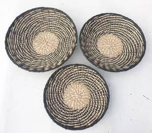 Cesta de Pared de Mimbre Ecológica de Moda - Decoración de Plato de Ratán - Plato de Pared Tejido de Vietnam - Cesta de Pared de Pasto Marino - Product Image 3