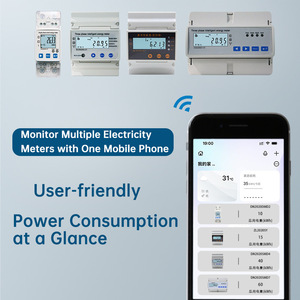 Tuya <b>Three</b> Phase Energy Meter 3X220/380V LCD Display IEC62053-21 With WiFi For PV Home Use - Product Image 4