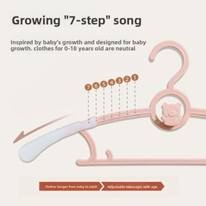 Children's Extendable <b>Plastic</b> Infant Clothes Hangers Non-Slip Baby Swimwear Dryer Rack Dress Hanger Bathroom - Product Image 3