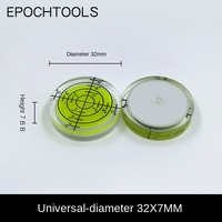 Niveau universel de 32mm de diamètre avec niveau à bulle de haute précision