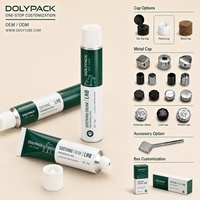 Emballage de tubes en aluminium pour peinture à l'huile, écologiques, pliables, 50-200 ml, tubes en aluminium vides pour crème pour les mains, cosmétiques