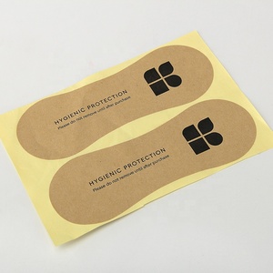 Doublures hygiéniques pour maillots de bain en papier écologique brun naturel kraft avec impression personnalisée - Product Image 4