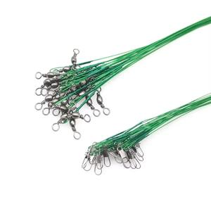 スチールワイヤーリーダー旋回釣りアクセサリー3色リードコアリーシュ15-30CMコイ用アンチバイト釣りライン - Product Image 3