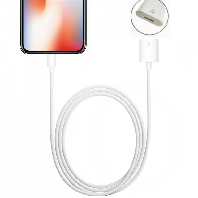 1M 2M 3FT IOS 8 Pin Male to Female Digital AV Audio Video Extender Cable OTG Data Sync Charging Extension Line for iPhone ipad