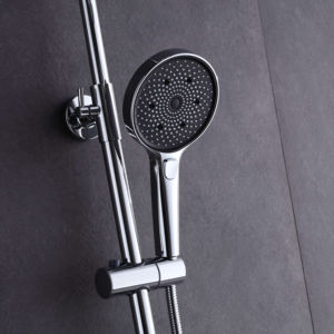 Grifo de ducha con aspersor, campana pequeña de conducción <span class=keywords><strong>roja</strong></span>, pantalla Digital, Mango de ducha de cuatro velocidades - Product Image 4