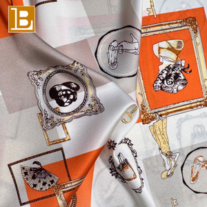 BILU Luxury Digital Printing Customized <strong>Fabric</strong> 100% Pure Mulberry <strong>Silk</strong> Satin <strong>Charmeuse</strong> <strong>Fabric</strong> <strong>Wholesale</strong> Clothing - Product Image 3