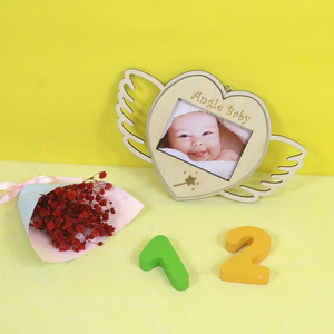 Laser Cắt Gỗ Hình Trái Tim Khung Ảnh Cho Giáng Sinh Trang Trí Nội Thất - Product Image 5