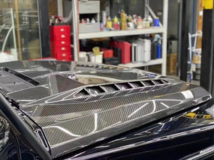 For Mercedes-Benz G Class W463 W464 G500 G550 G63 AMG Upgrade Top Style Dry Carbon Fiber <b>Engine</b> <b>Hood</b> <b>Engine</b> Cover 2019+ - Product Image 5
